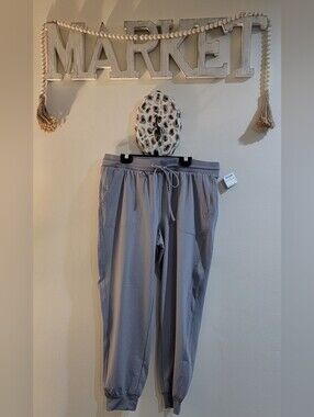 Rachel Zoe Light Gray Drawstring Jogger Pants